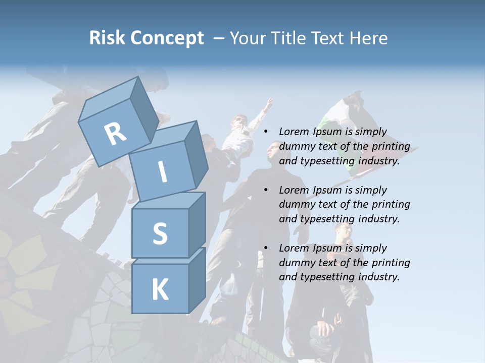 Boy Flag Child PowerPoint Template