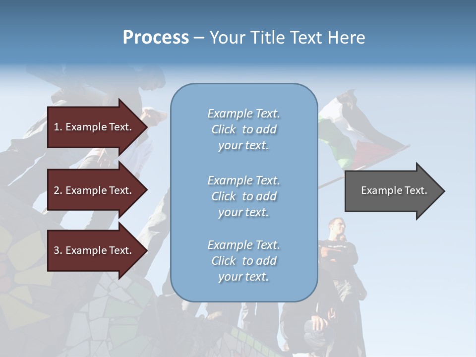 Boy Flag Child PowerPoint Template