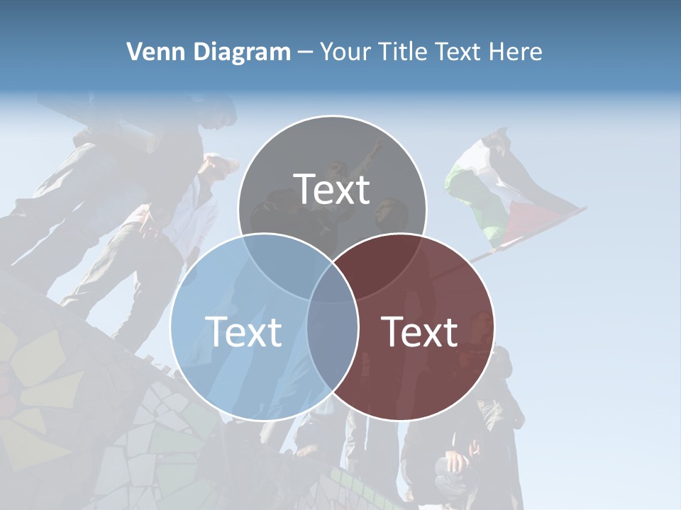 Boy Flag Child PowerPoint Template