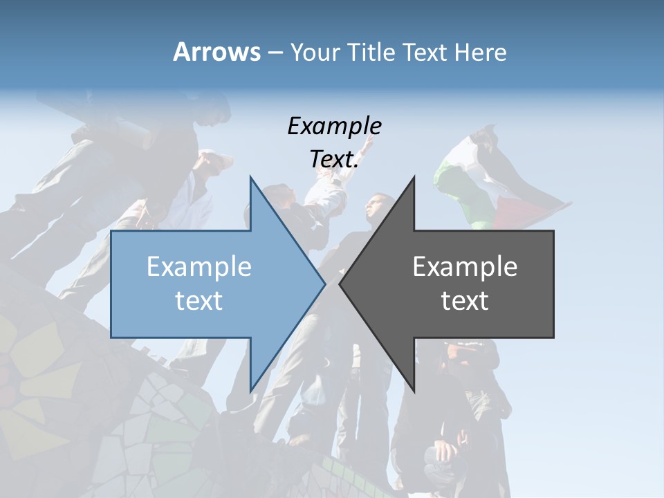 Boy Flag Child PowerPoint Template