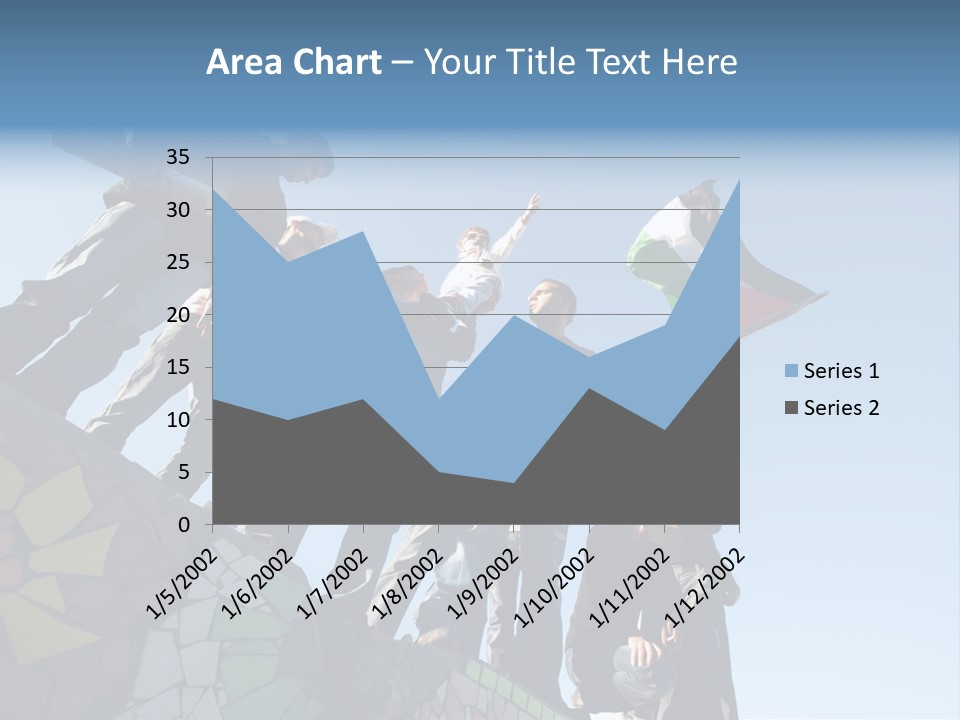 Boy Flag Child PowerPoint Template
