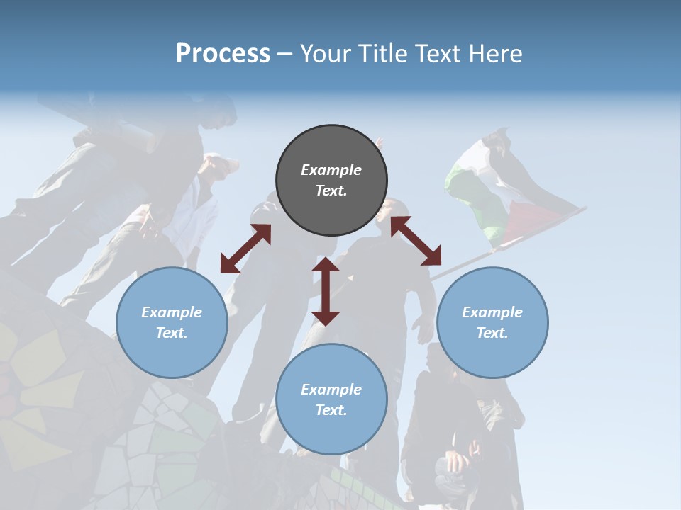 Boy Flag Child PowerPoint Template