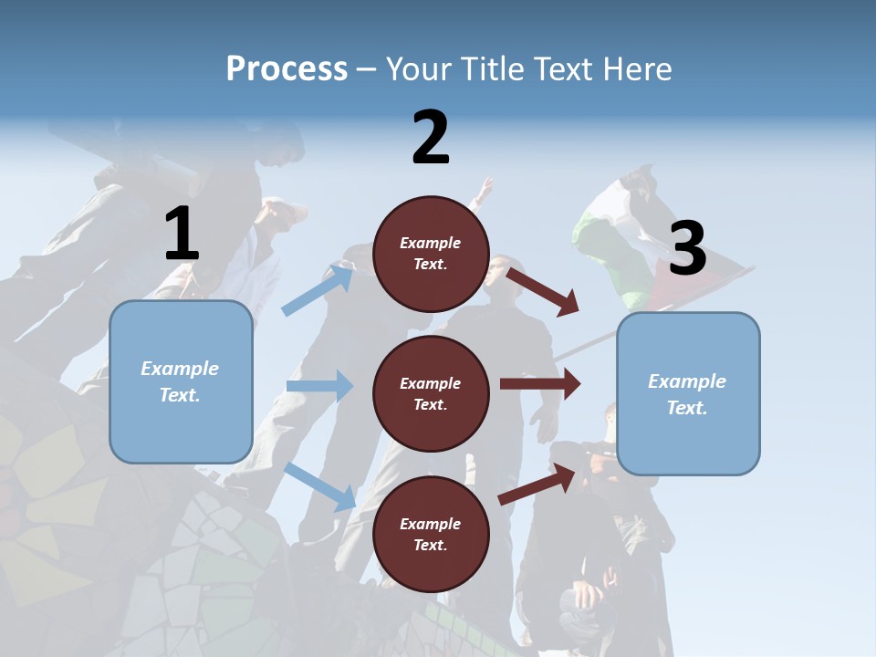 Boy Flag Child PowerPoint Template