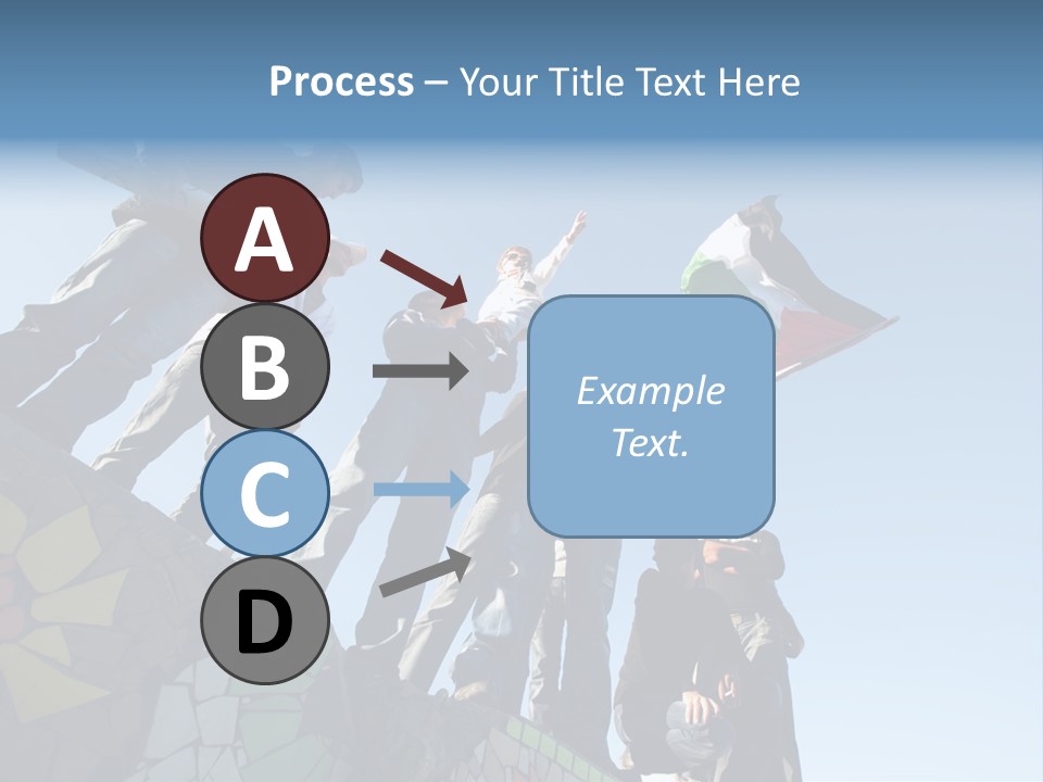 Boy Flag Child PowerPoint Template