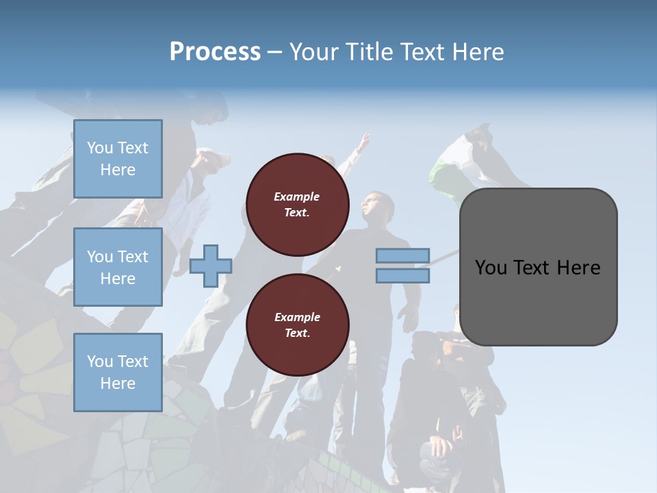 Boy Flag Child PowerPoint Template