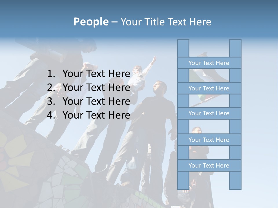 Boy Flag Child PowerPoint Template