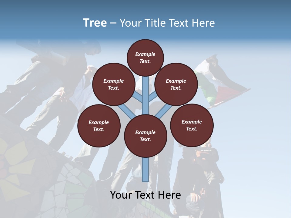 Boy Flag Child PowerPoint Template