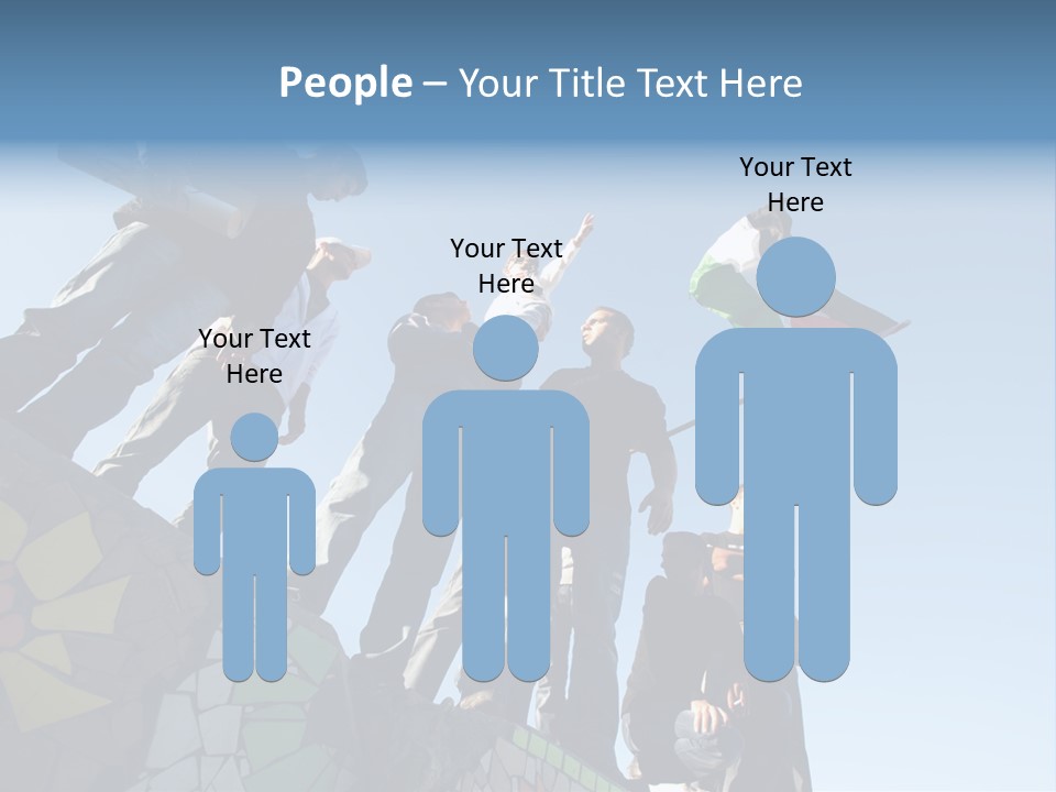 Boy Flag Child PowerPoint Template