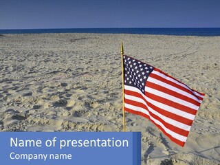 Star American Background PowerPoint Template