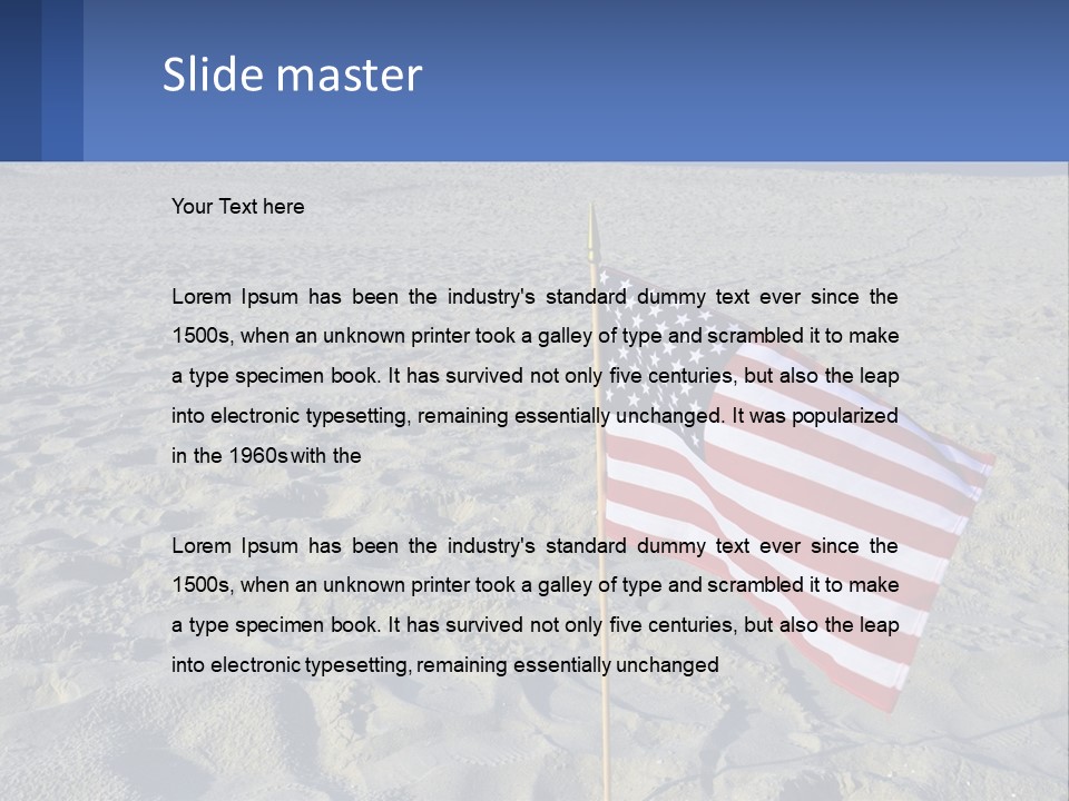 Star American Background PowerPoint Template