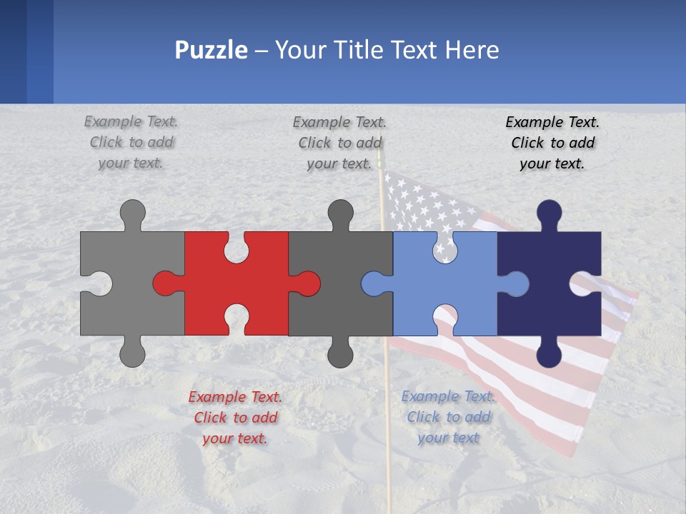 Star American Background PowerPoint Template