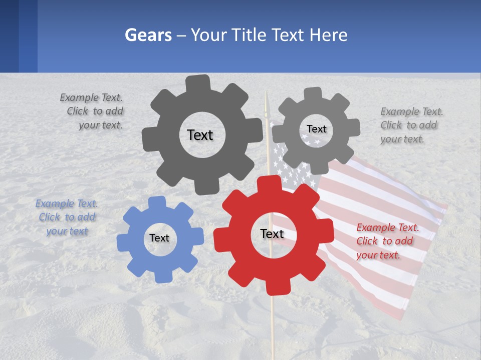 Star American Background PowerPoint Template