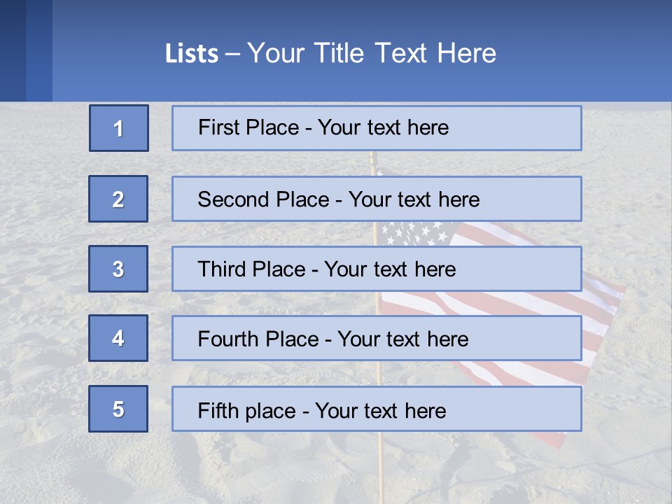 Star American Background PowerPoint Template