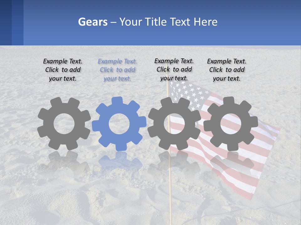 Star American Background PowerPoint Template