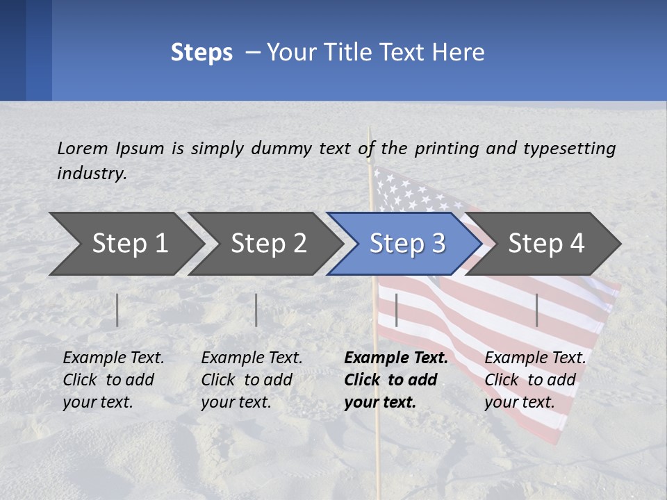 Star American Background PowerPoint Template
