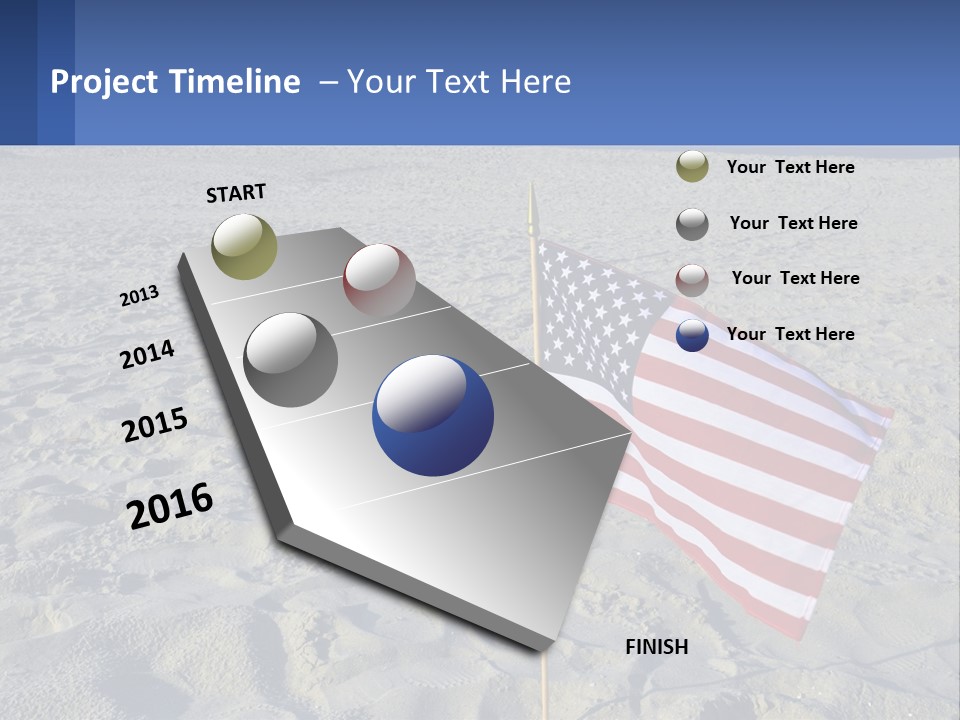 Star American Background PowerPoint Template