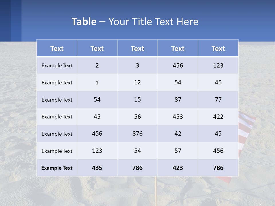 Star American Background PowerPoint Template