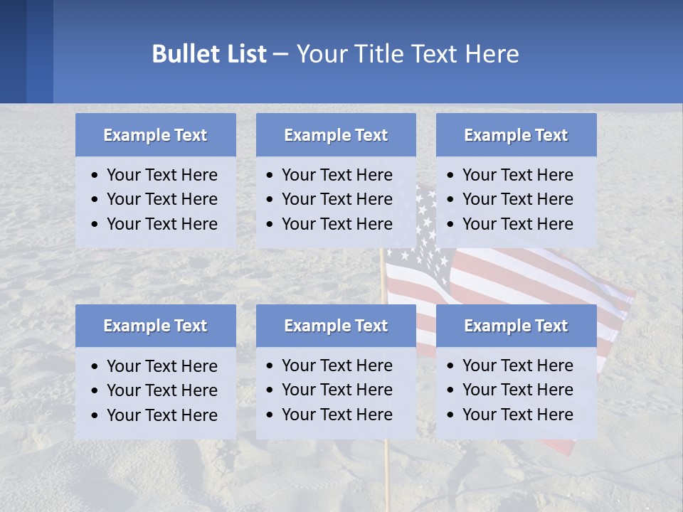 Star American Background PowerPoint Template