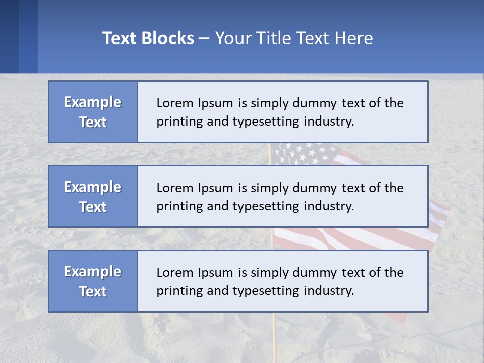 Star American Background PowerPoint Template