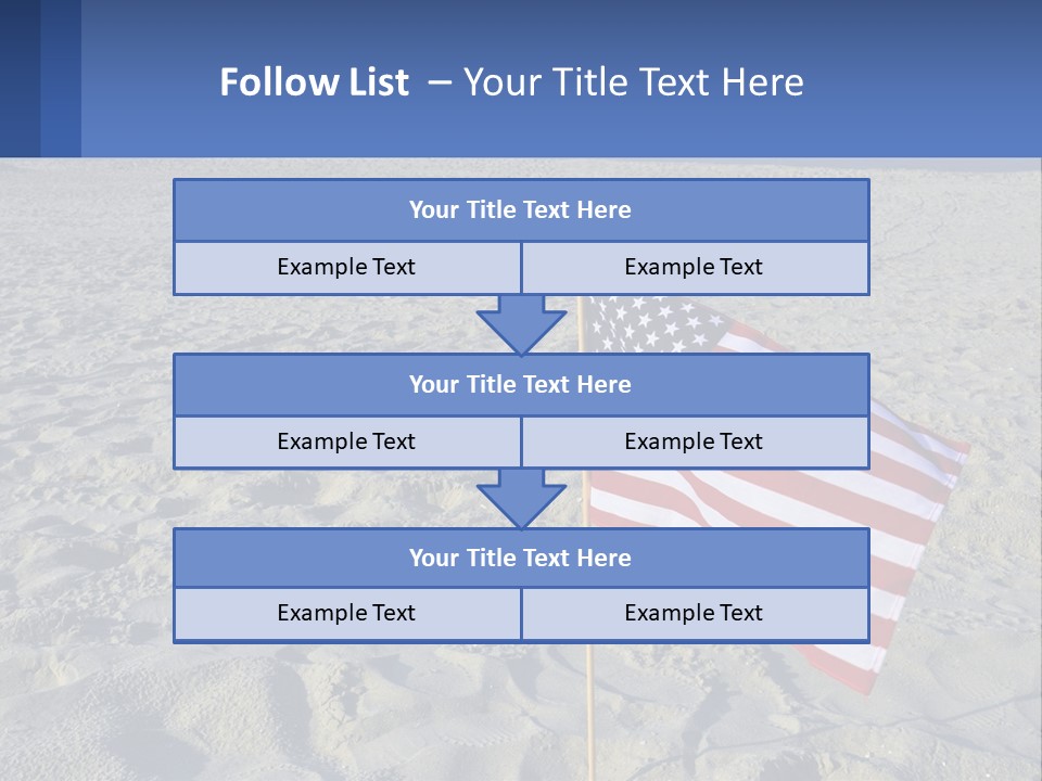 Star American Background PowerPoint Template