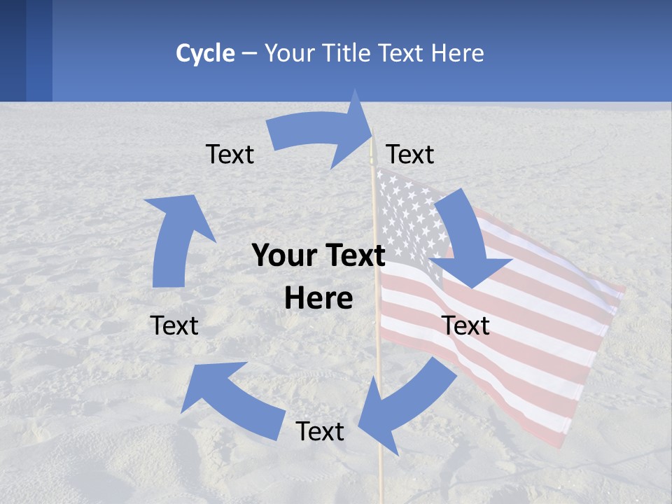 Star American Background PowerPoint Template