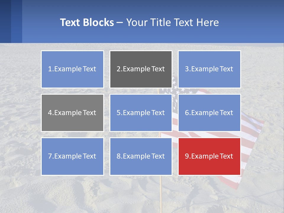 Star American Background PowerPoint Template