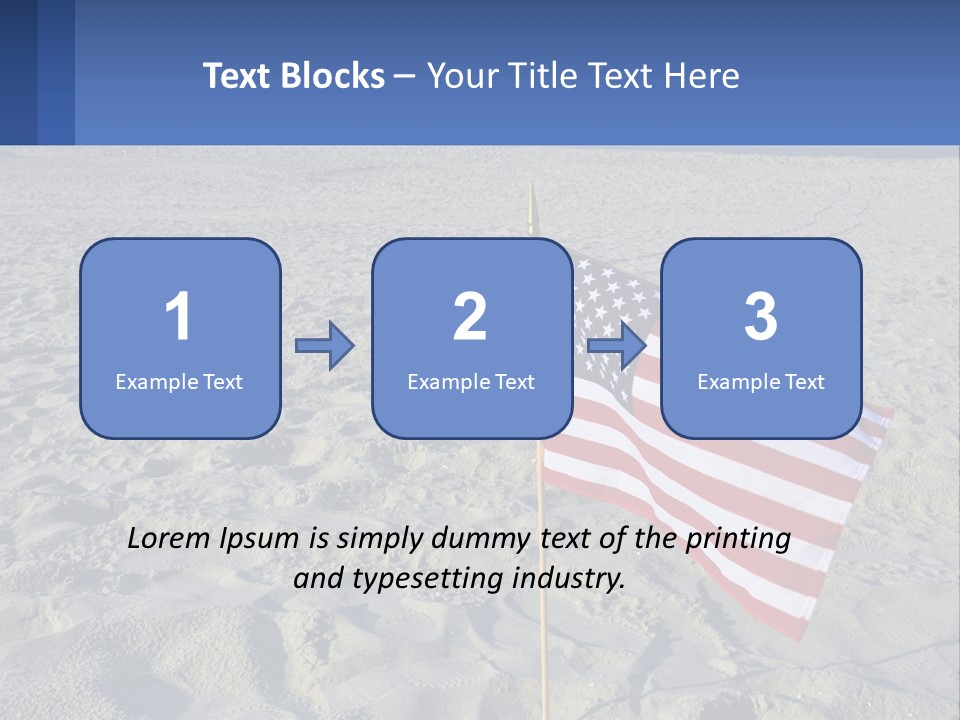 Star American Background PowerPoint Template