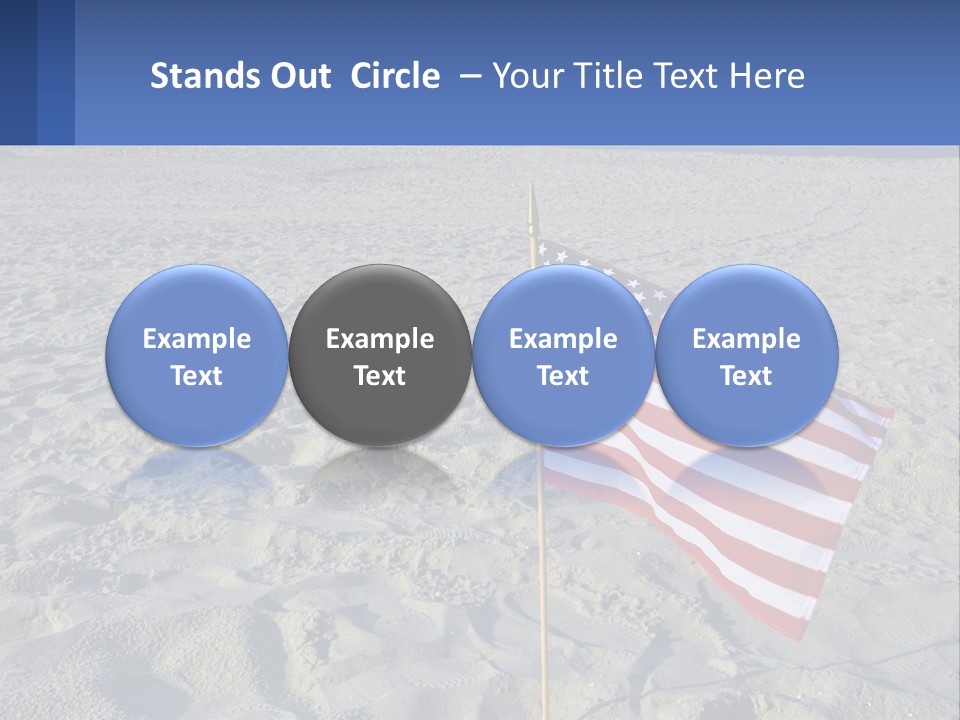 Star American Background PowerPoint Template