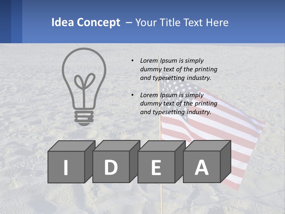 Star American Background PowerPoint Template