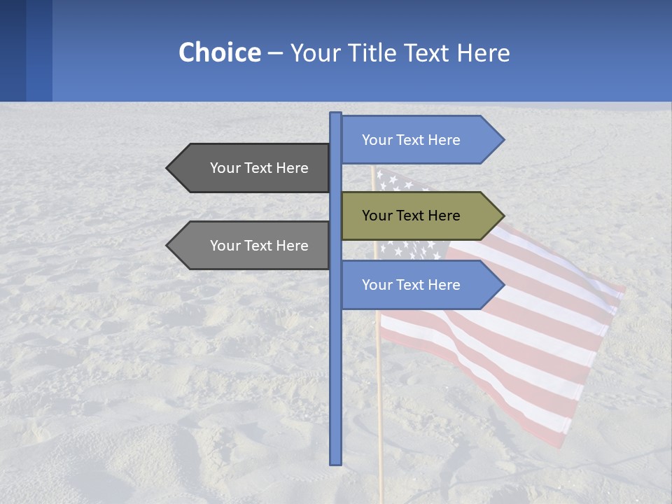 Star American Background PowerPoint Template