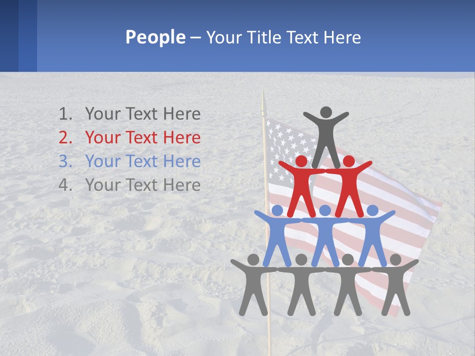 Star American Background PowerPoint Template