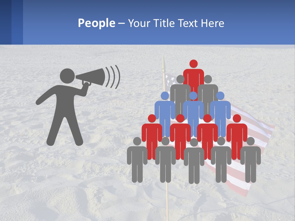 Star American Background PowerPoint Template