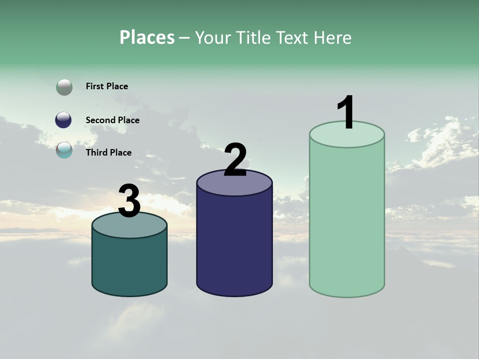 Concept Sky Airplane PowerPoint Template