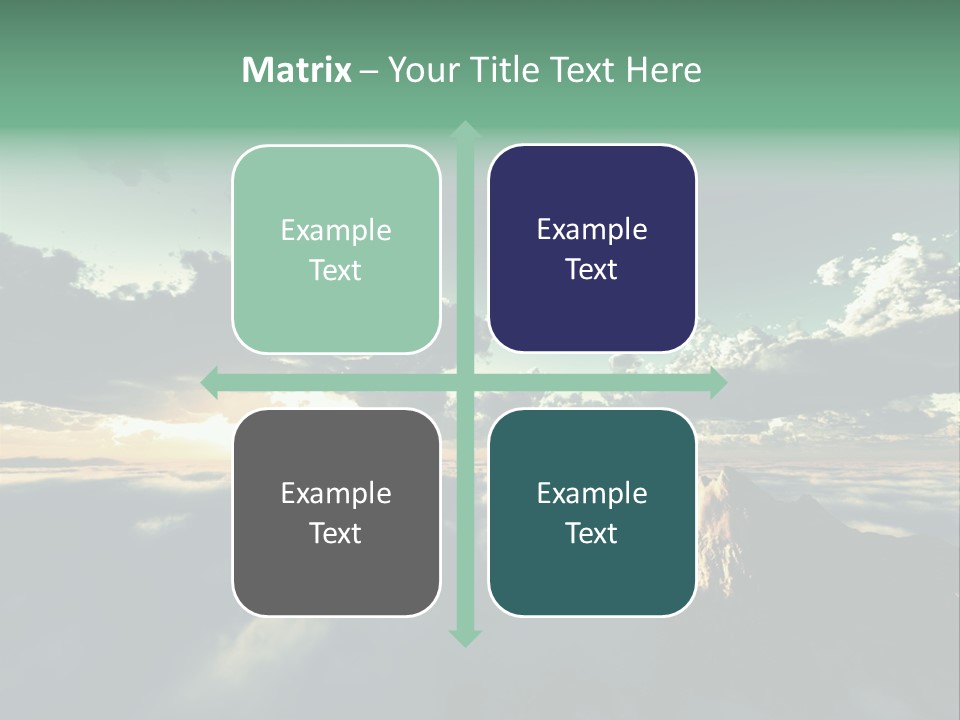 Concept Sky Airplane PowerPoint Template