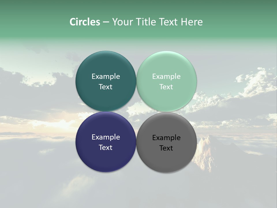 Concept Sky Airplane PowerPoint Template
