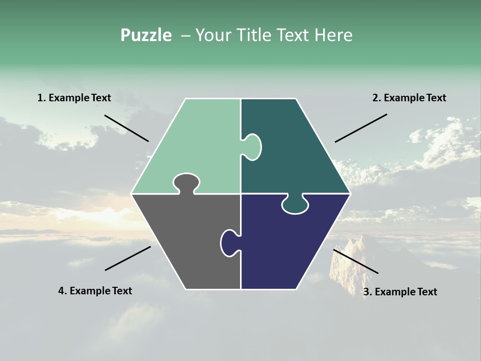 Concept Sky Airplane PowerPoint Template