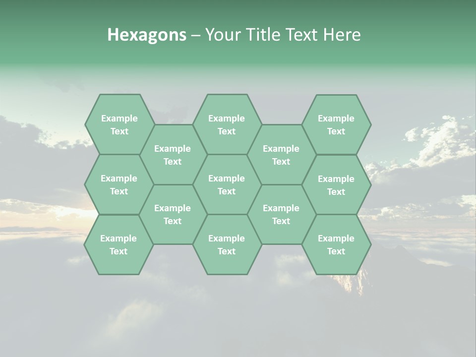 Concept Sky Airplane PowerPoint Template