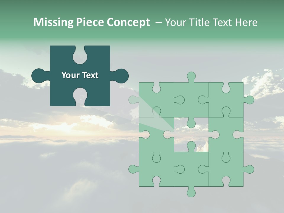 Concept Sky Airplane PowerPoint Template