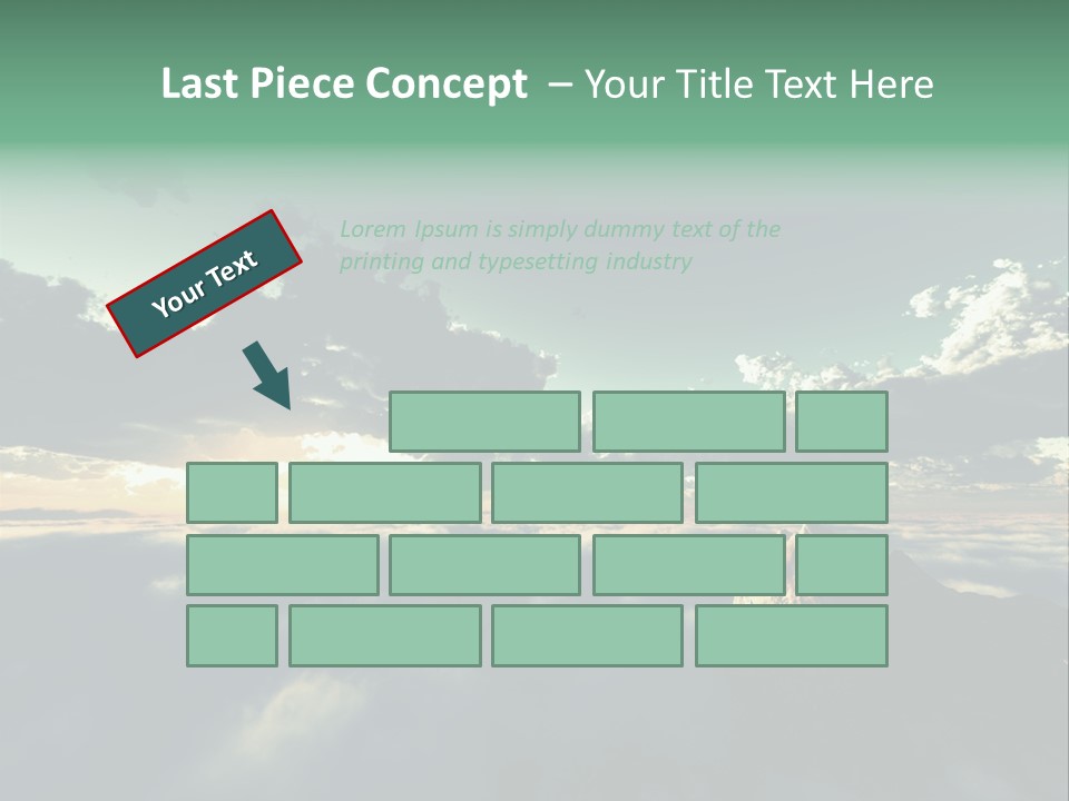 Concept Sky Airplane PowerPoint Template