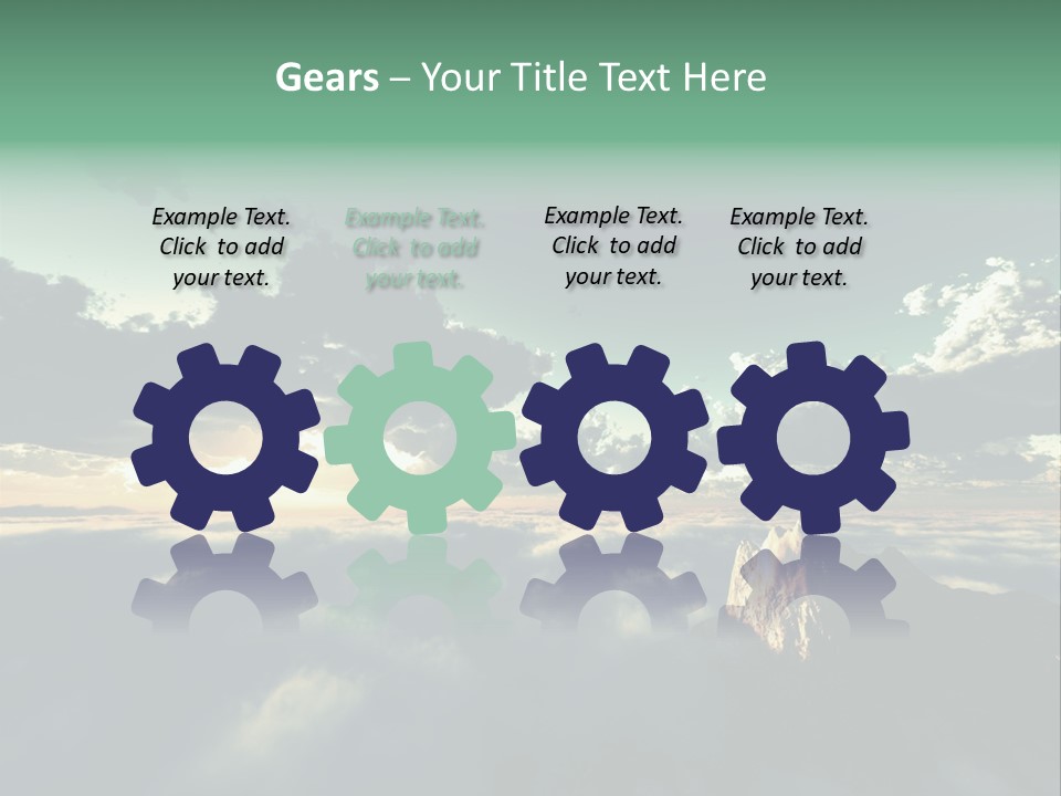 Concept Sky Airplane PowerPoint Template