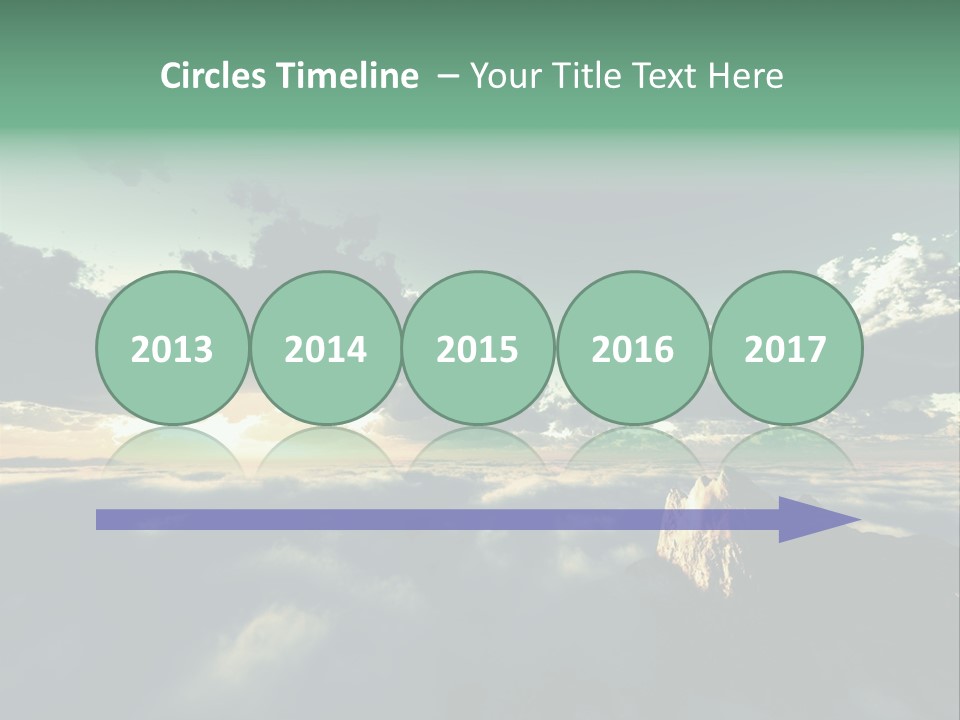 Concept Sky Airplane PowerPoint Template