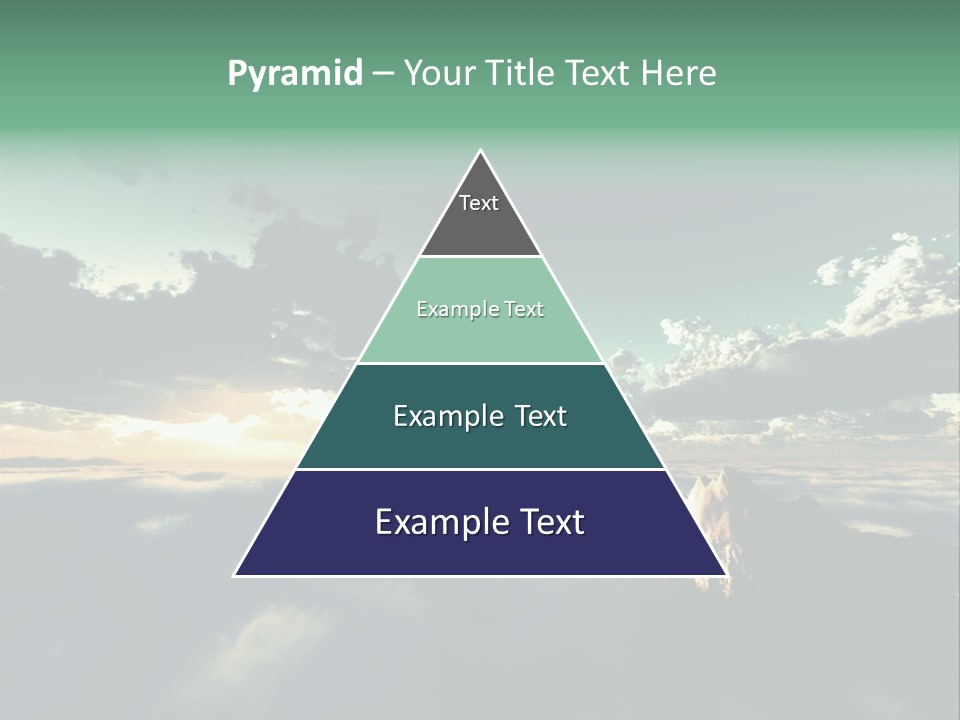 Concept Sky Airplane PowerPoint Template