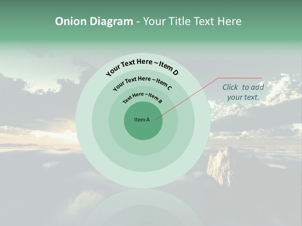 Concept Sky Airplane PowerPoint Template