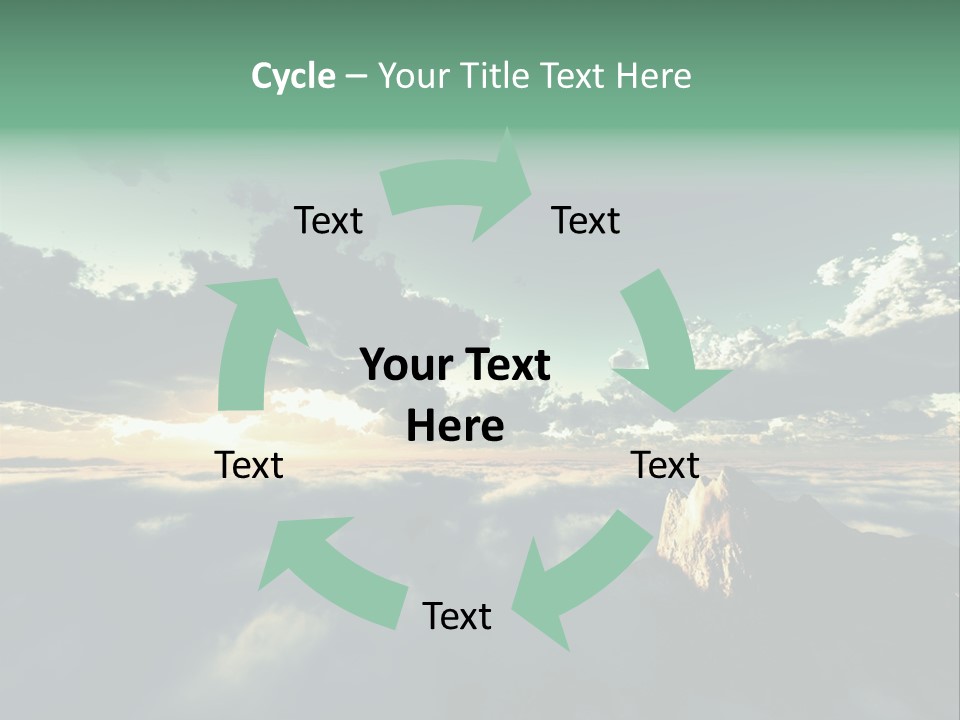 Concept Sky Airplane PowerPoint Template