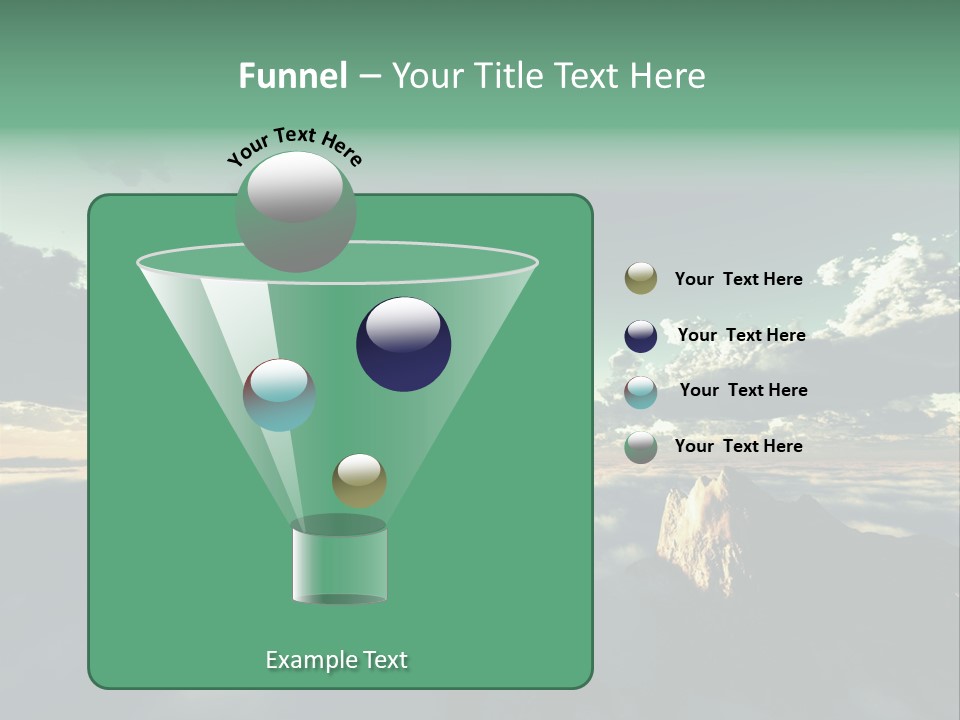 Concept Sky Airplane PowerPoint Template