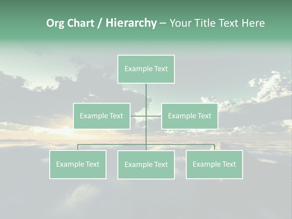Concept Sky Airplane PowerPoint Template