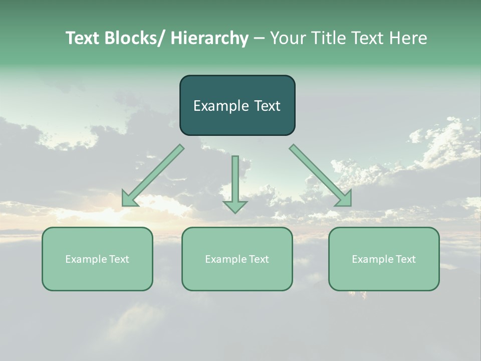 Concept Sky Airplane PowerPoint Template