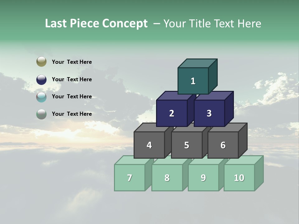 Concept Sky Airplane PowerPoint Template