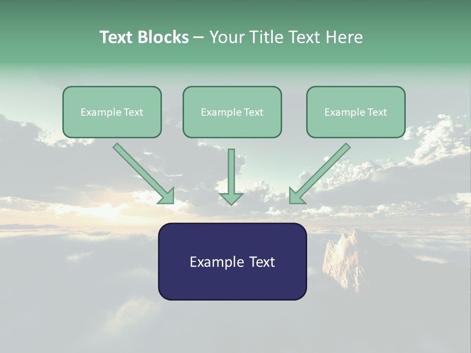 Concept Sky Airplane PowerPoint Template