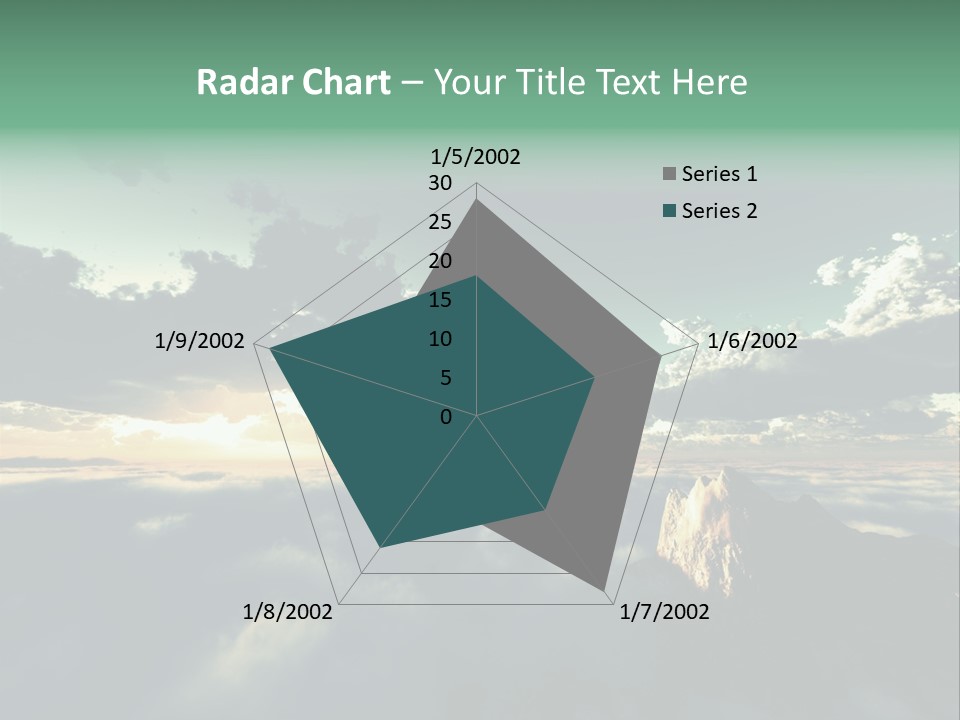 Concept Sky Airplane PowerPoint Template
